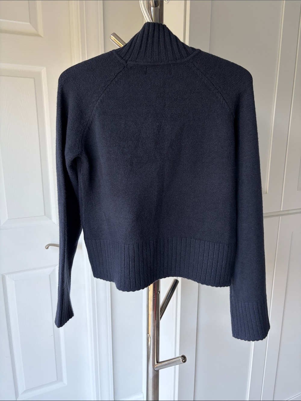 Truth by Republic Women's Navy Mock Neck Sweater, Size S. - Picture 3 of 9